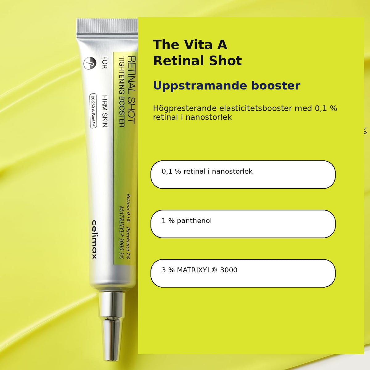 Celimax™ | Fasthetsserum med retinal