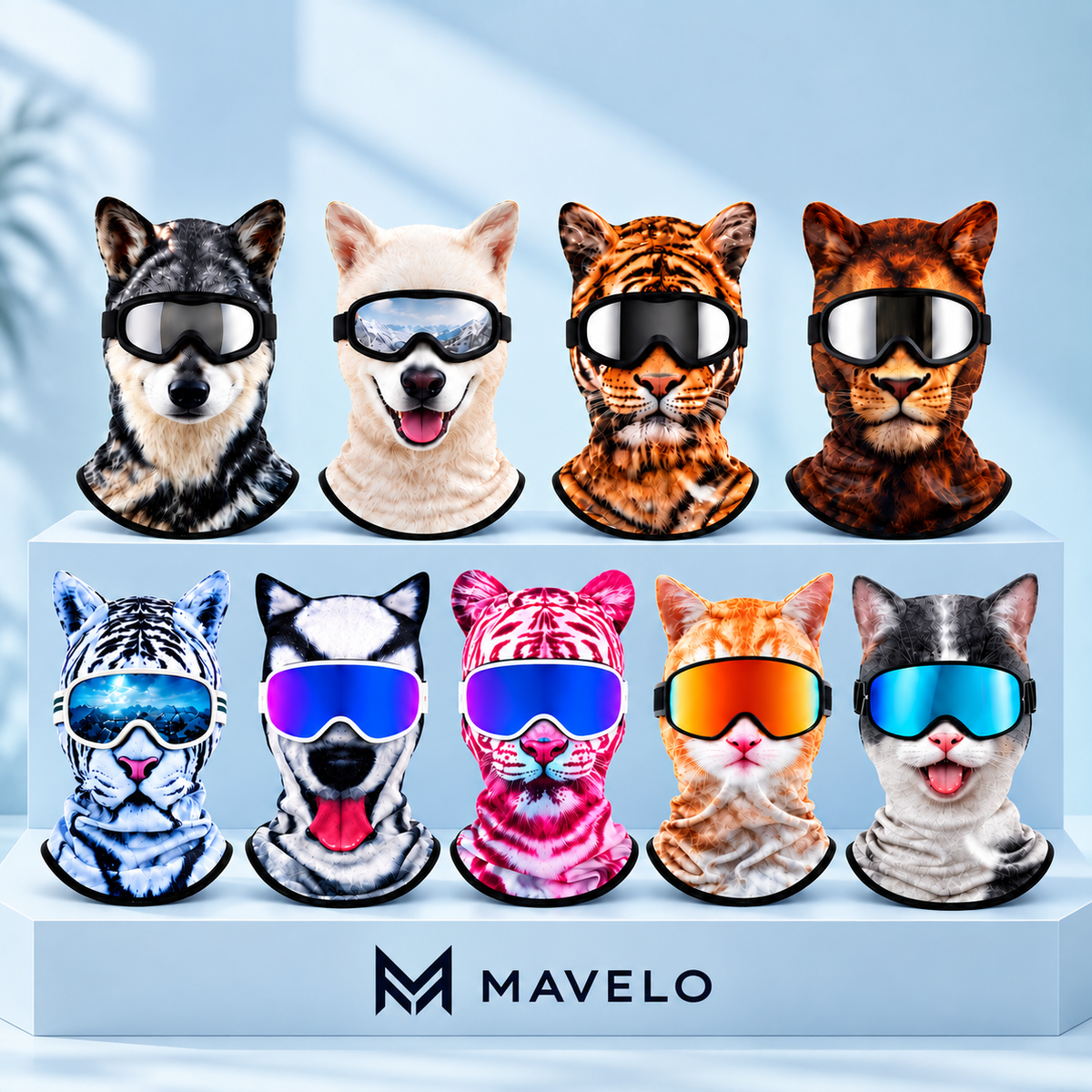 FrostPaws™ | 3D-skidmask med öron