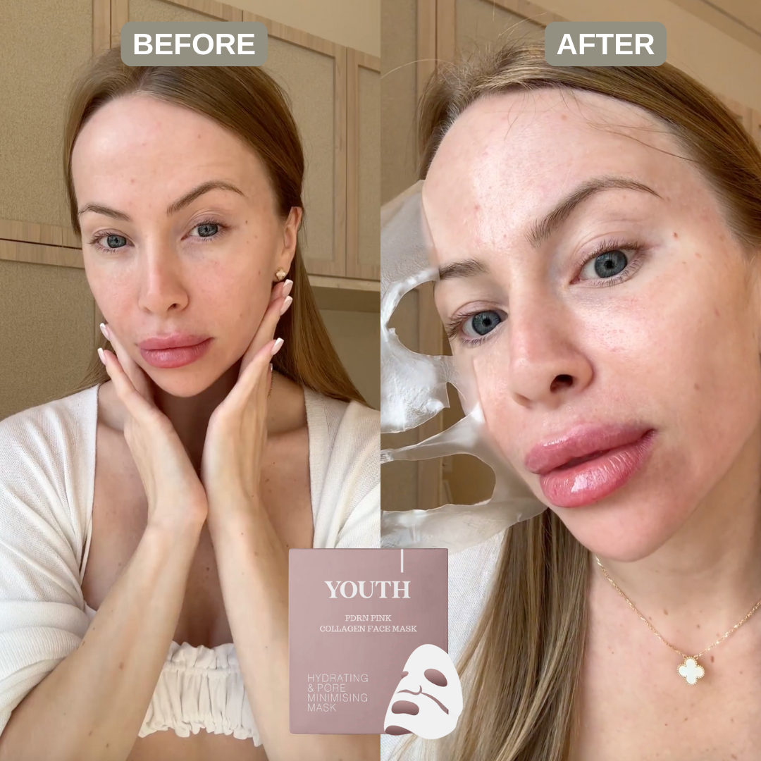Pinkaura™ | PDRN-hydrogelmask med kollagen