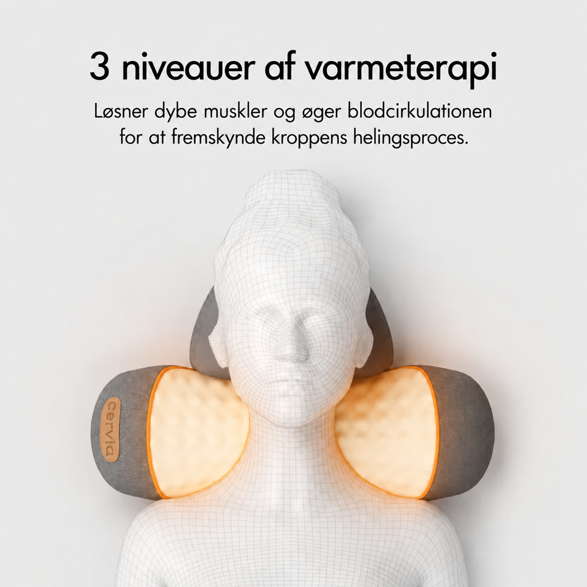 Nexora™ | 3-i-1 nackstöd med värme och massage