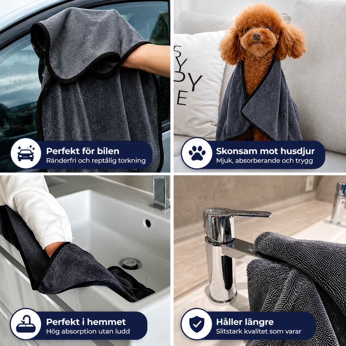 Dryva™ | Högabsorberande mikrofiberduk