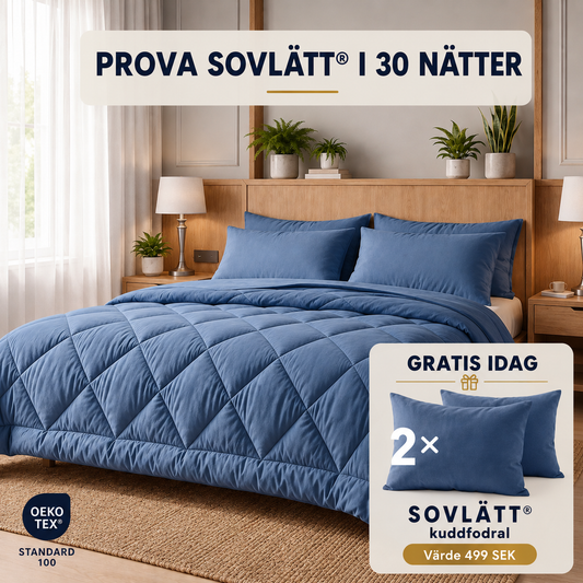 Sovelia™ | Tvättbart allt-i-ett-täcke utan påslakan