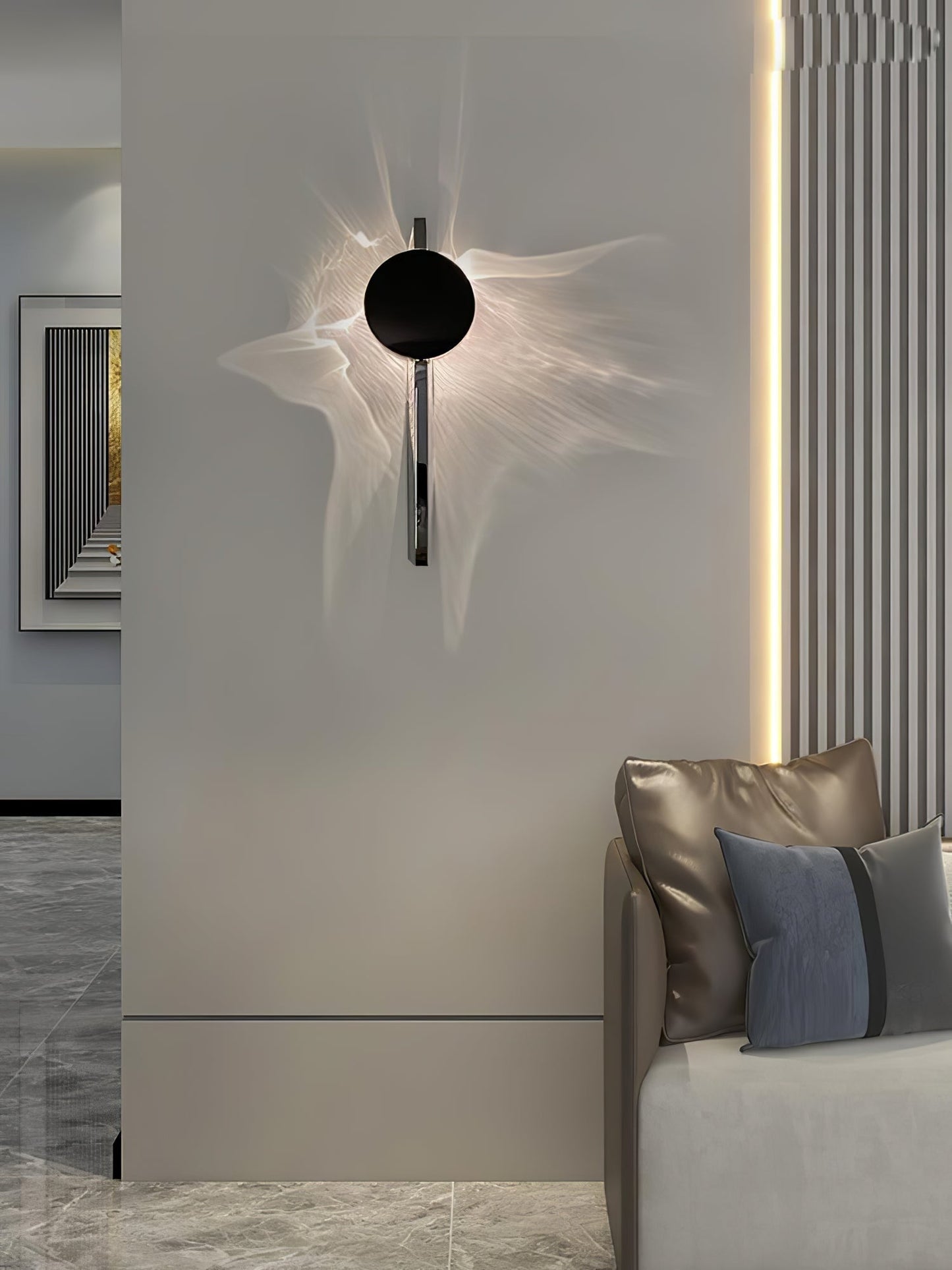 Prismora™ | Skulptural LED-vägglampa