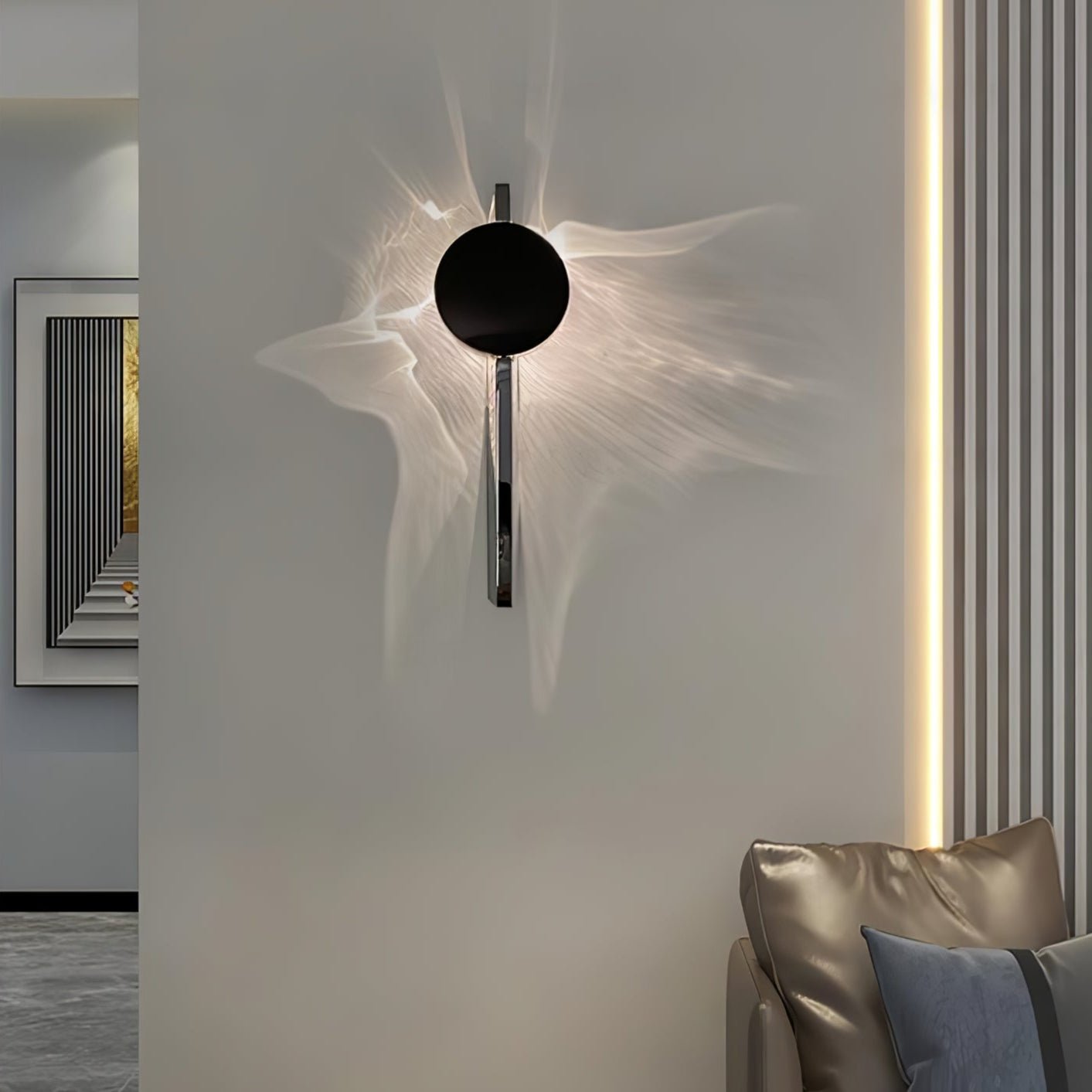 Prismora™ | Skulptural LED-vägglampa