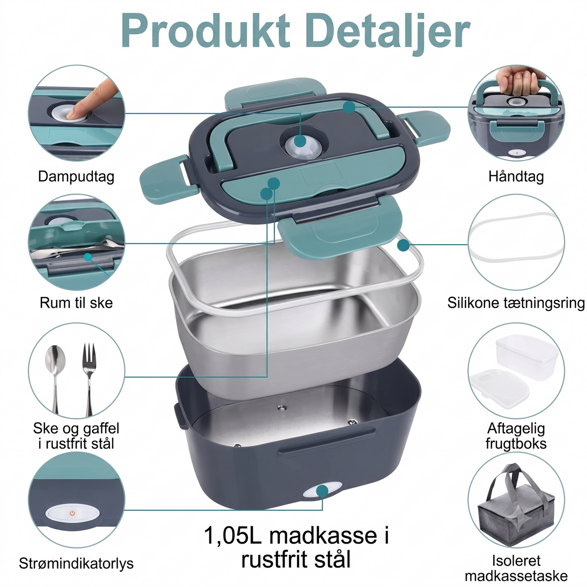 Lunchéa™ | Portabel elektrisk matlåda