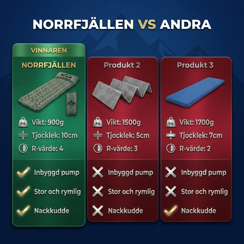 Airtrail™ | Kompakt liggunderlag för camping