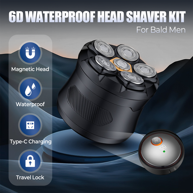 Shavera™ | Elektrisk huvudrakapparat med 6 blad