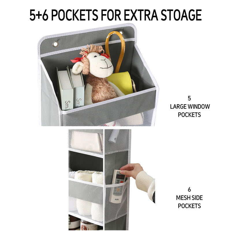🚪✨ 50 % rabatt! Sluta stapla skräp i hörnen! Denna hängande förvaringslösning med 5 hyllplan kan hängas bakom vilken dörr eller i vilket skåp som helst, och plötsligt har du ett extra skåp utan att behöva bygga om någonting!