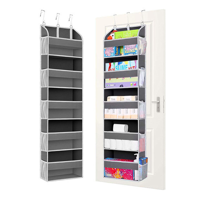 🚪✨ 50 % rabatt! Sluta stapla skräp i hörnen! Denna hängande förvaringslösning med 5 hyllplan kan hängas bakom vilken dörr eller i vilket skåp som helst, och plötsligt har du ett extra skåp utan att behöva bygga om någonting!