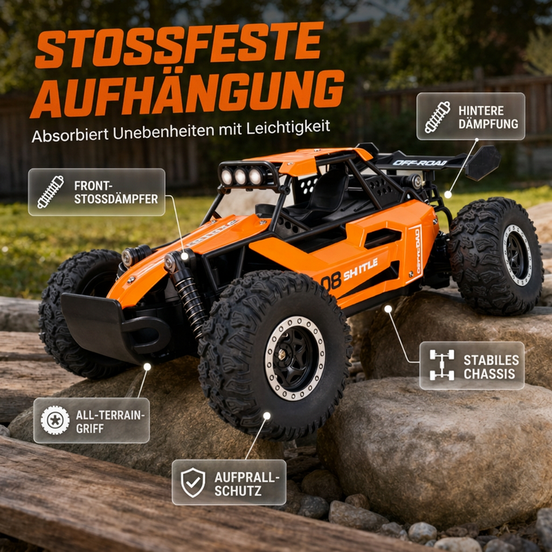TerraRex™ | Fjärrstyrd terrängbil 1:16