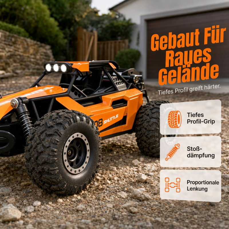 TerraRex™ | Fjärrstyrd terrängbil 1:16