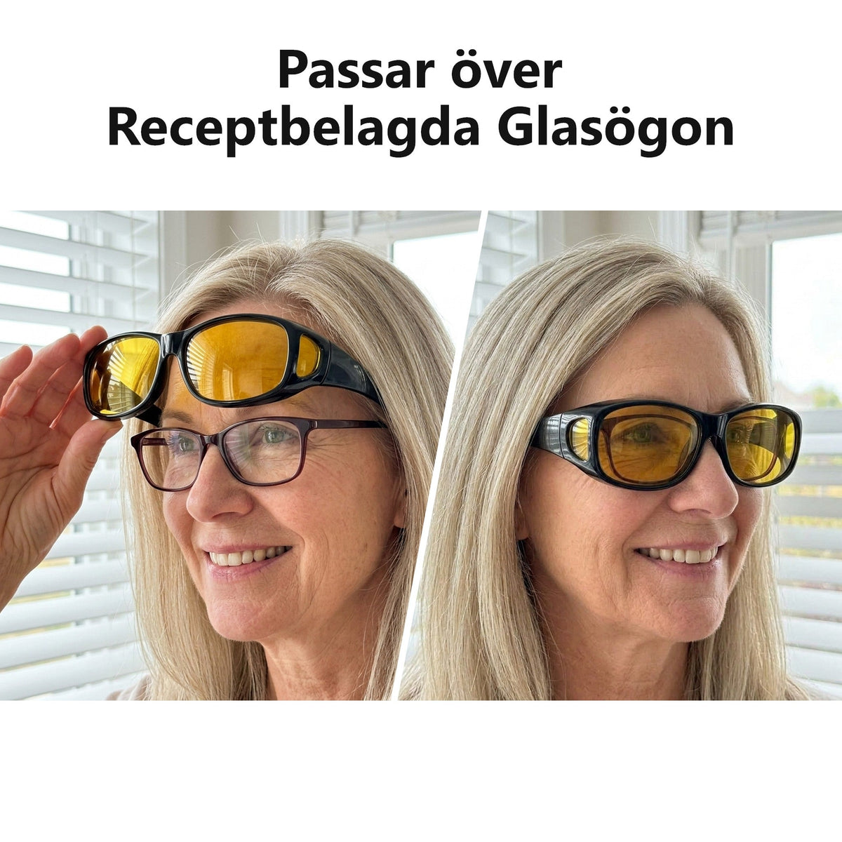 Noxiva™ | Polariserade överdragsglasögon för nattkörning